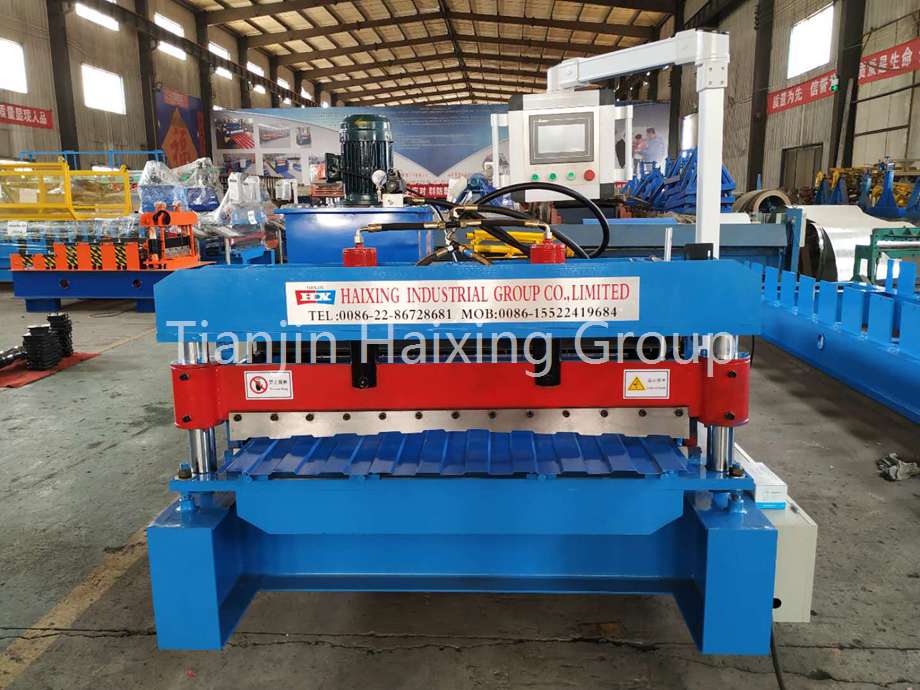 C8 trapezoidal roofing roll forming machine